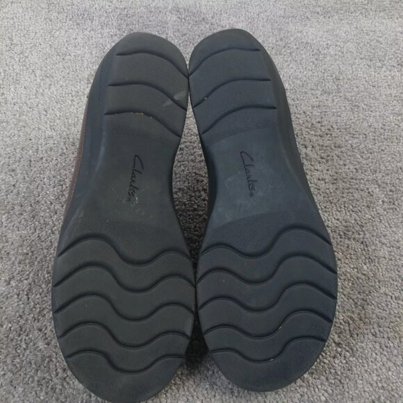 Clarks Collection Womens Size 8.5 Shoes Cheyn Madi Loafers 15807 Leather Brown - Picture 2 of 10